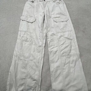 Aeropostale women's Utility Cargo linen style lightweight pants size Sm 30x29.5